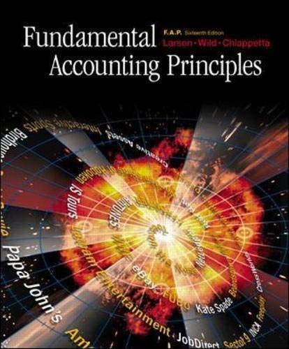 Fundamental Accounting Principles F.A.P. w/ CD, NetTutor & Powerweb (16th Edition) Larson, Kermit D.; Wild, John J and Chiappetta, Barbara