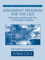 Assessment Program For The Ged Full Length Form Cd2