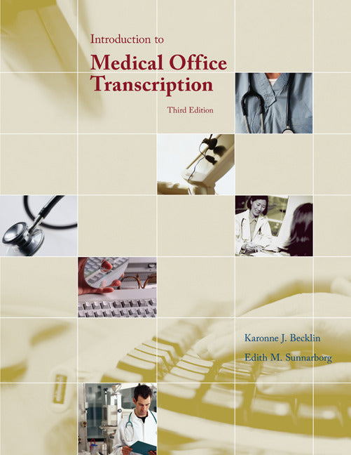 Introduction To Medical Office Transcription Package W  Audio Transcription Cd 3e