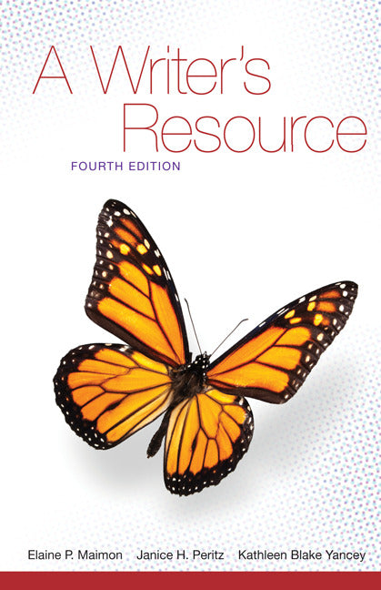 A Writers Resource Comb Version Student Edition 4e