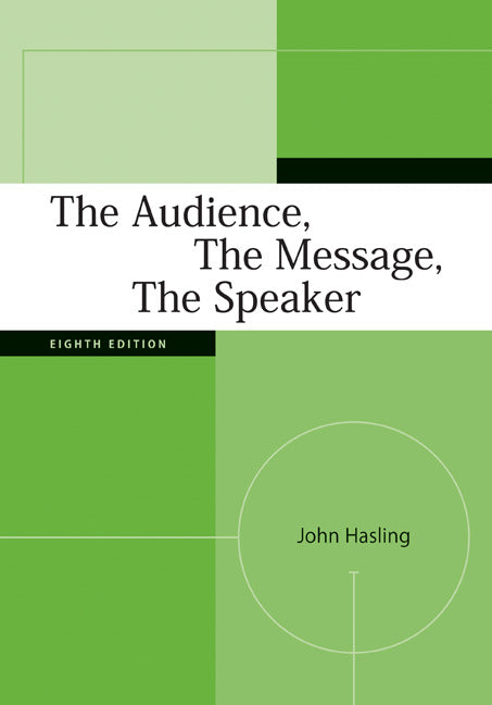 The Audience The Message The Speaker 8e