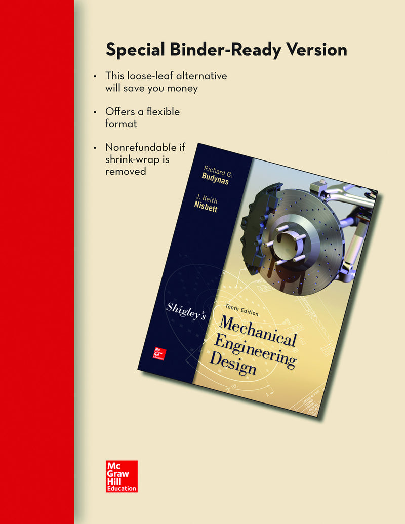 Loose Leaf For Shigleys Mechanical Engineering Design