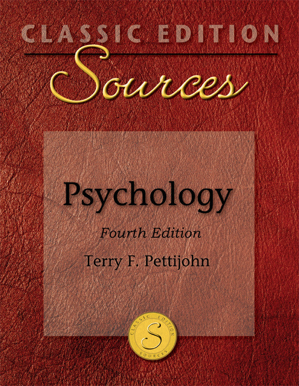 Classic Edition Sources Psychology 4e