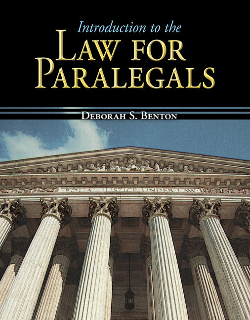 Introduction To The Law For Paralegals