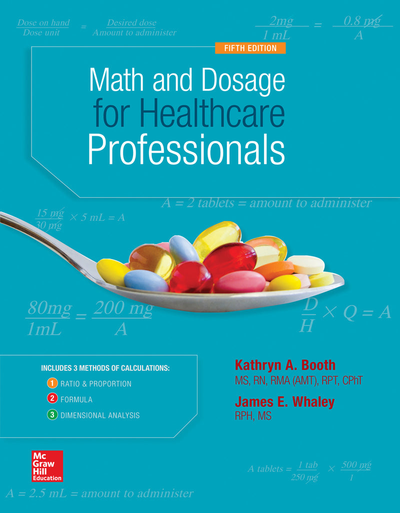 Math And Dosage Calculations For Healthcare Professionals 5e