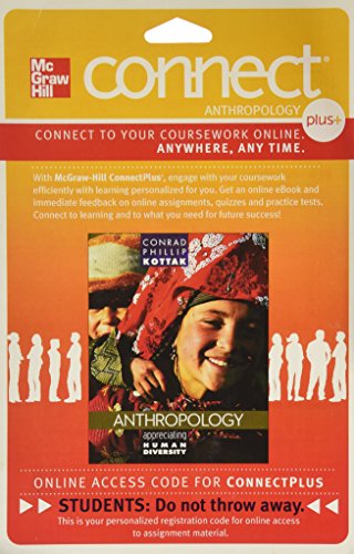 Connect Access Card For Kottak Appreciating Anthropology 15e