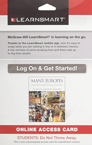 Learnsmart Access Card For Many Europes Choice & Chance In Western Civilization
