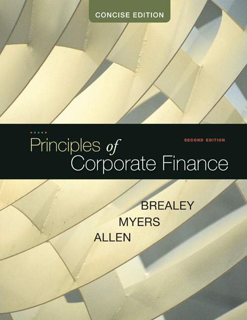 Principles Of Corporate Finance Concise 2e