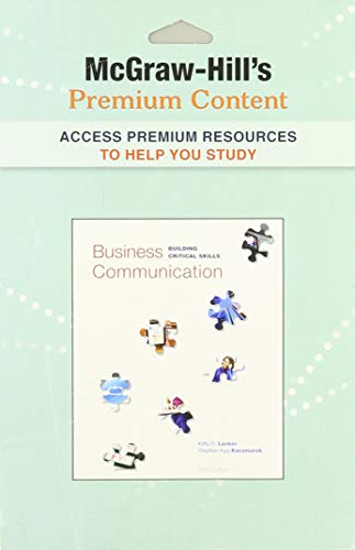 Premium Content Card T A Business Communication Buildling Critical Skills 6e