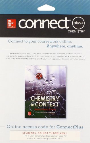 Connect 1 Semester Access Card For Chemistry In Context 8e