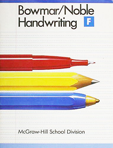Bowmar Noble Handwriting Student Edition Book F