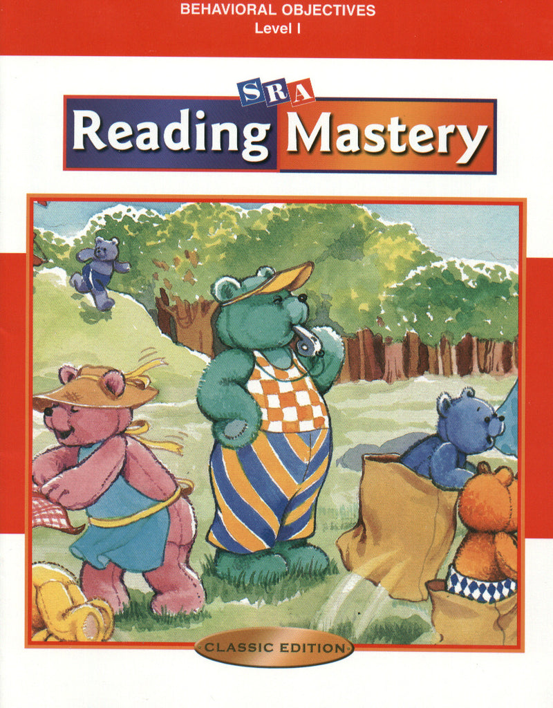 Reading Mastery Classic Level 1 Behavioral Objectives