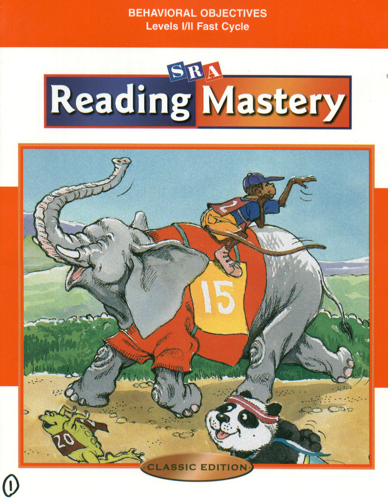 Reading Mastery Classic Fast Cycle Behavioral Objectives