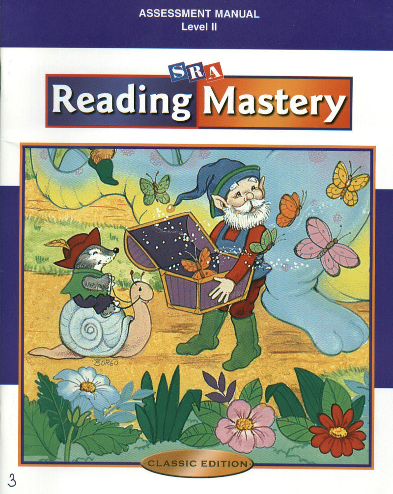Reading Mastery Classic Level 2 Assessment Manual