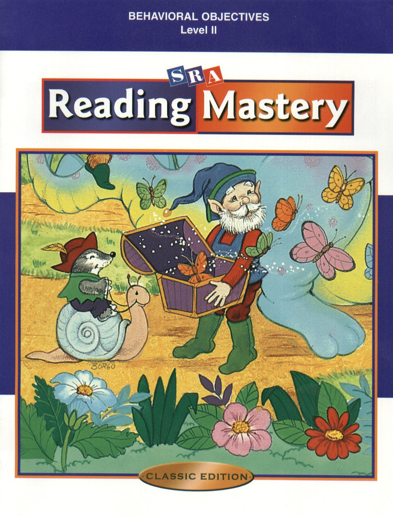 Reading Mastery Classic Level 2 Behavioral Objectives