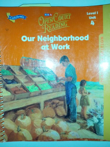 Open Court Reading: California Teacher Edition Unit 4 Level 1 [Paperback] SRA/McGraw-Hill