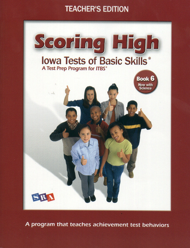 Scoring High On The Itbs Grade 6 Teacher Edition With Tips Poster