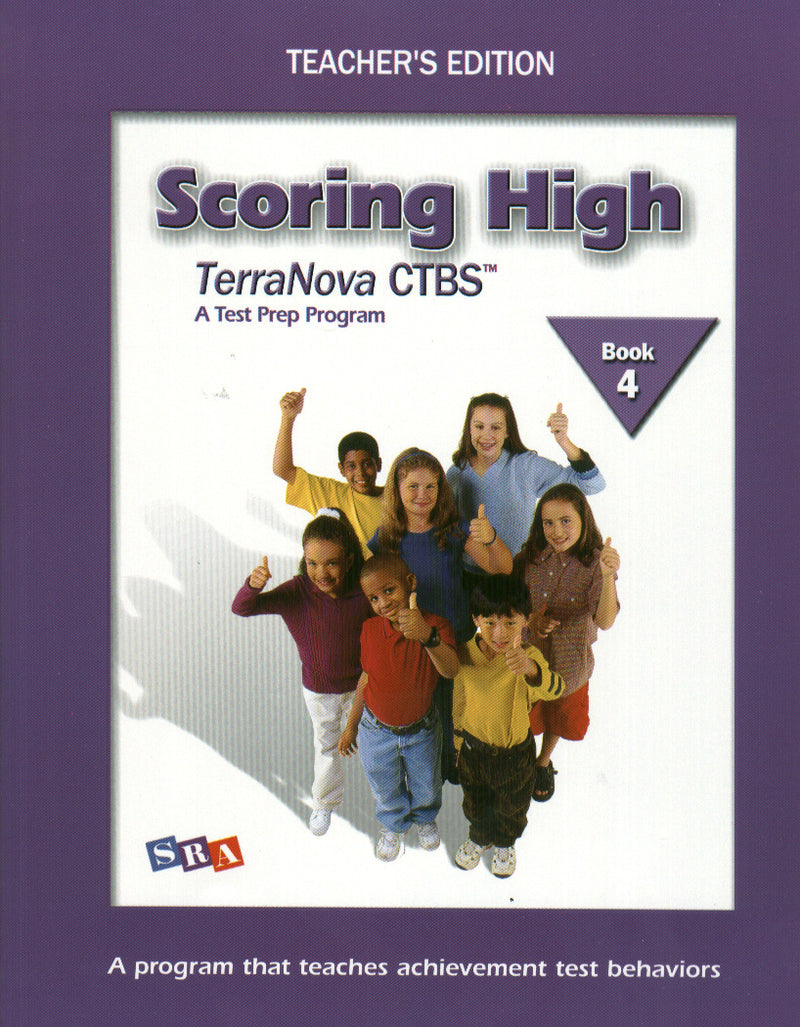 Scoring High On The Terranova Ctbs Teachers Edition With Poster Grade 4