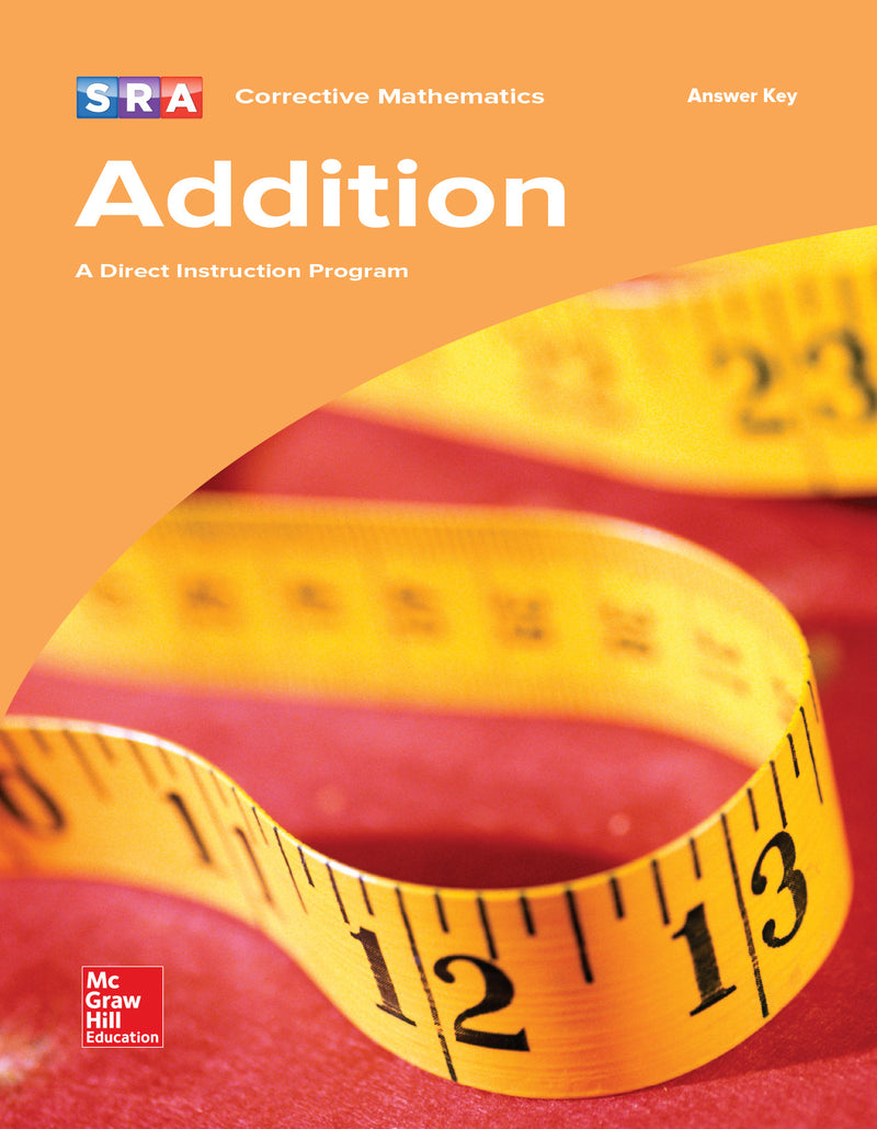 Corrective Mathematics Addition Additional Answer Key
