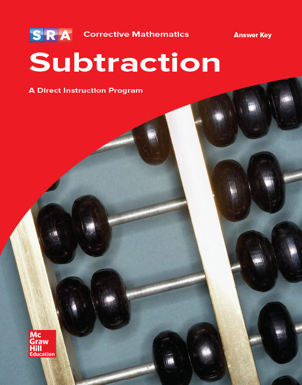 Corrective Mathematics Subtraction Additional Answer Key