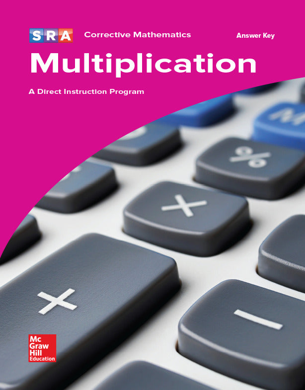 Corrective Mathematics Multiplication Additional Answer Key
