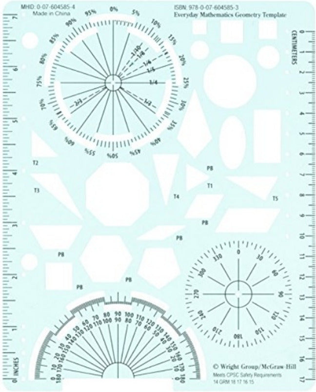 Everyday Mathematics 4 Grades 4 6 Geometry Template 3e