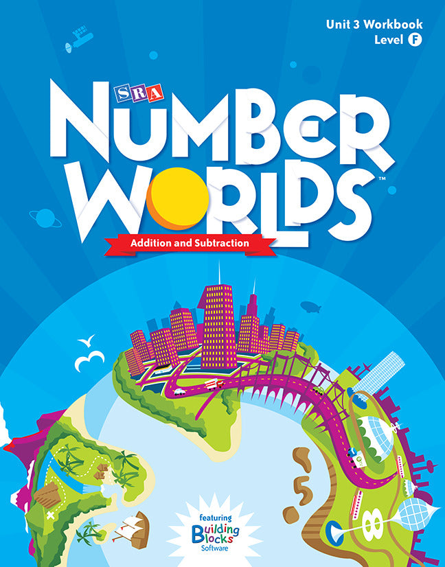 Number Worlds Level F Student Workbook Addition & Subtraction 5 Pack