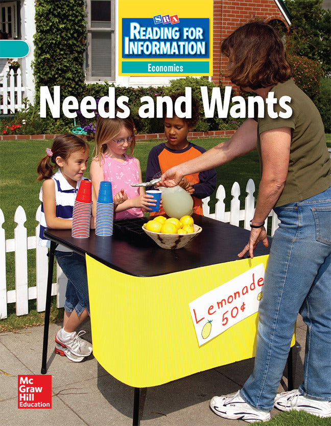 Reading For Information On Level Student Reader Economics Needs & Wants Grade 3