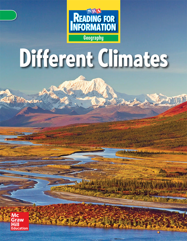 Reading For Information Above Student Reader Geography Different Climates Grade 3