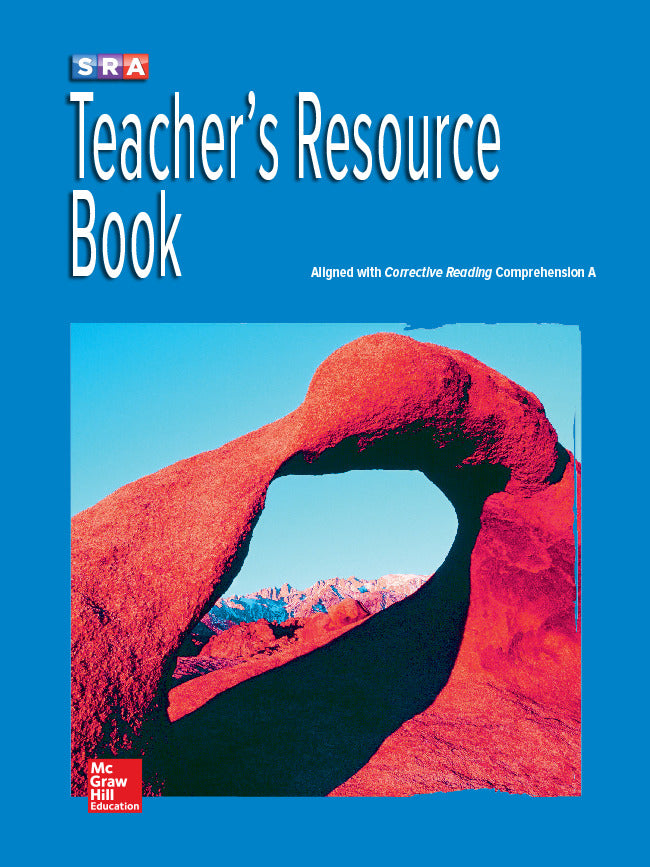Corrective Reading Comprehension Level A National Teacher Resource Book