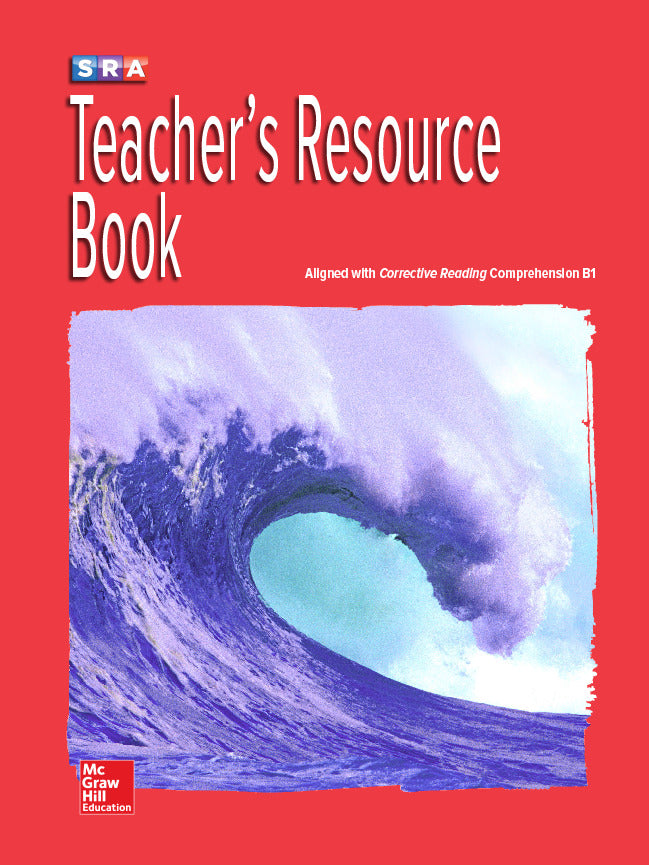 Corrective Reading Comprehension Level B1 National Teacher Resource Book