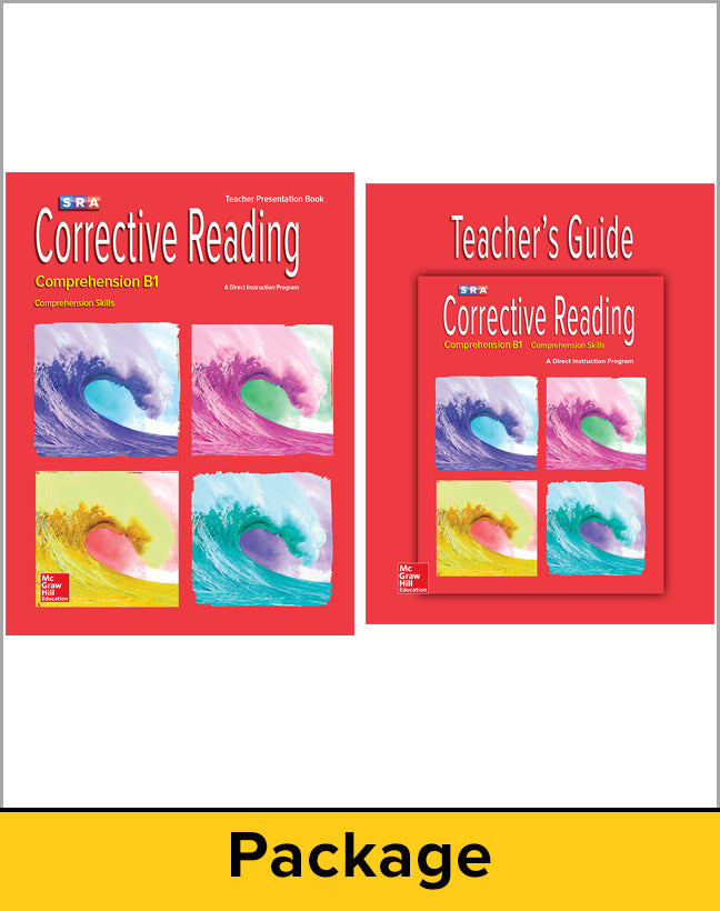 Corrective Reading Comprehension Level B1 Teacher Materials Package