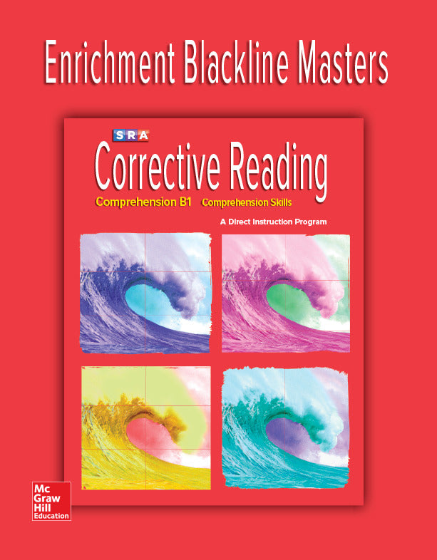 Corrective Reading Comprehension Level B1 Enrichment Blackline Master