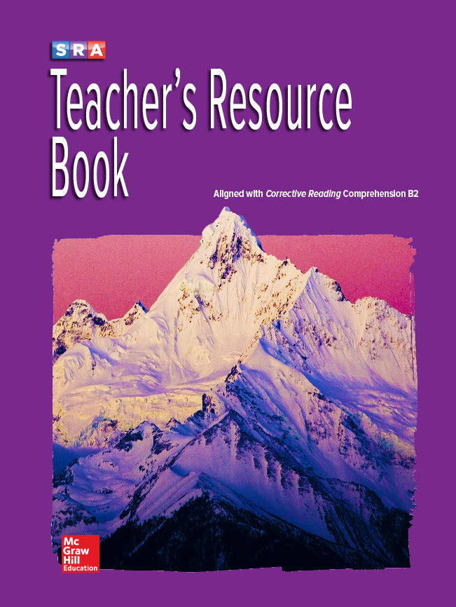 Corrective Reading Comprehension Level B2 Teachers Resource Book