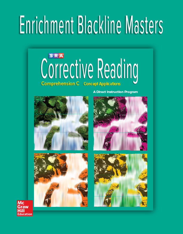 Corrective Reading Comprehension Level C Enrichment Blackline Master