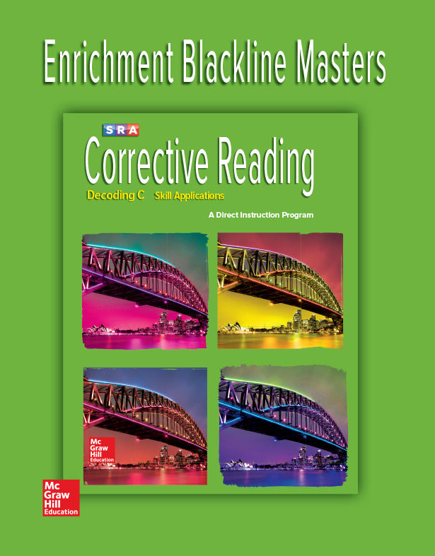 Corrective Reading Decoding Level C Enrichment Blackline Master