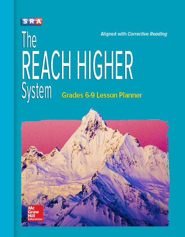 Corrective Reading Reach Higher Grades 6 9 Lesson Planner