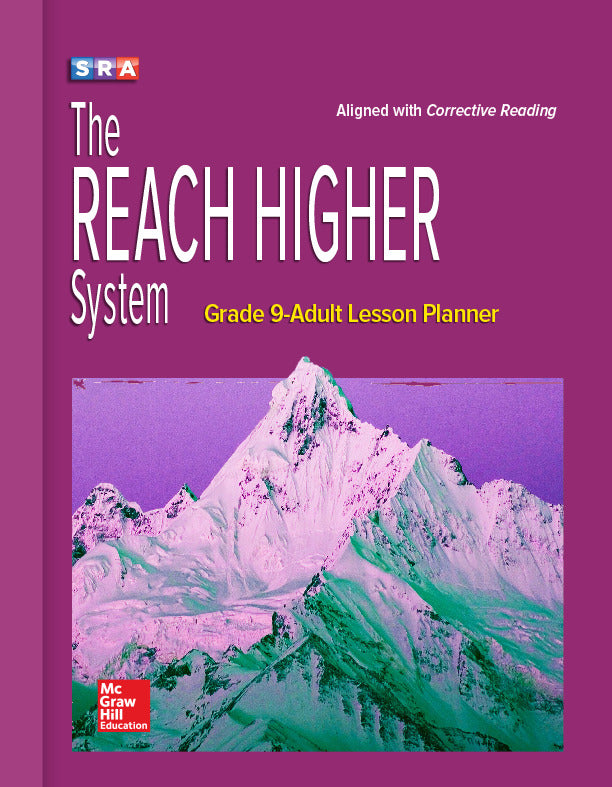 Corrective Reading Reach Higher Grade 9 Adult Lesson Planner