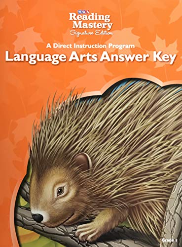 Reading Mastery Language Answer Key Grade 1 6e