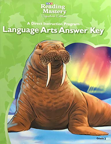 Reading Mastery Langauge Answer Key Grade 2 6e