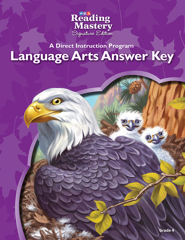 Reading Mastery Language Arts Strand Grade 4 Answer Key 6e