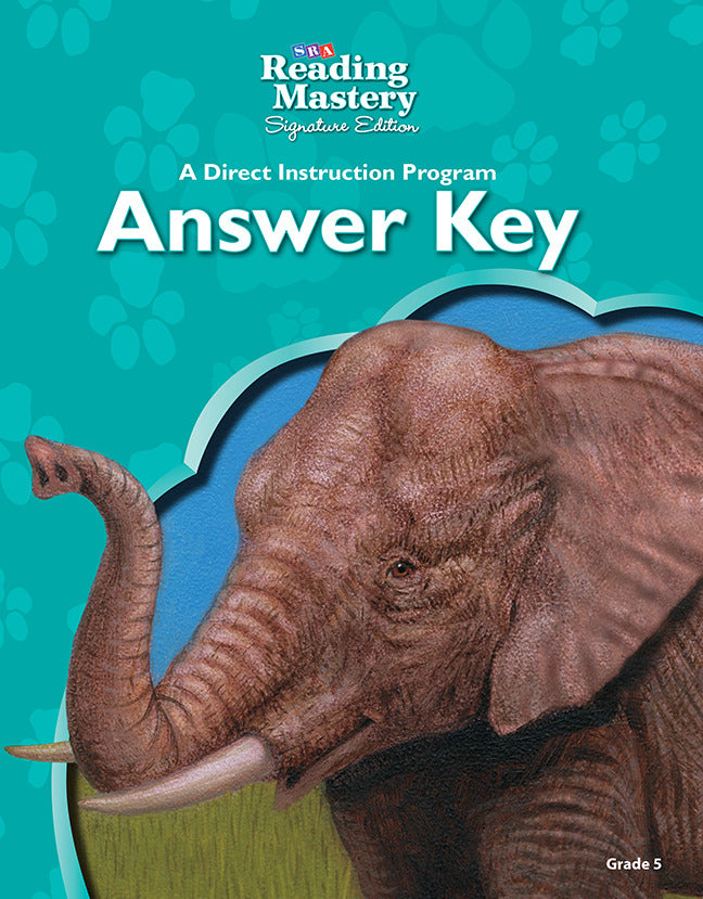 Reading Mastery Reading Literature Strand Grade 5 Answer Key 6e