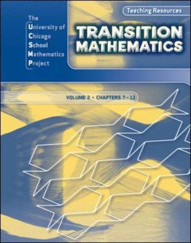 Transition Mathematics: Teaching Resources Volume 2 (UCSMP TRANSITION MATHEMATICS) [Misc. Supplies]