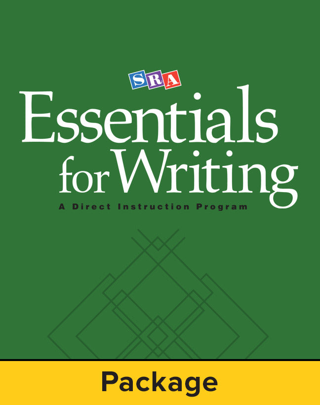 Sra Essentials For Writing Teacher Materials Package