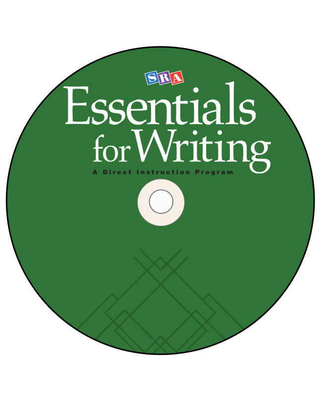 Sra Essentials For Writing Practice Software Cd Rom