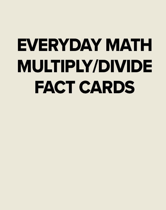 Em Multiply Divide Fact Cards