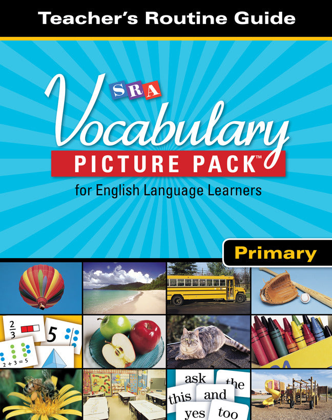 Sra Vocabulary Picture Pack Teacher Routine Cards Primary