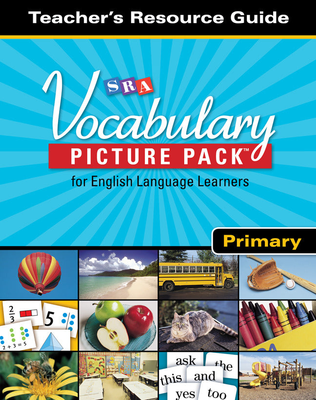Sra Vocabulary Picture Pack Teacher Resource Guide Primary