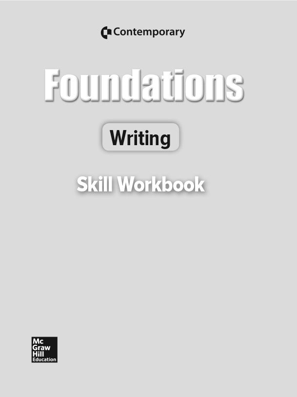 Foundations Writing Revised Ed Skills Workbook