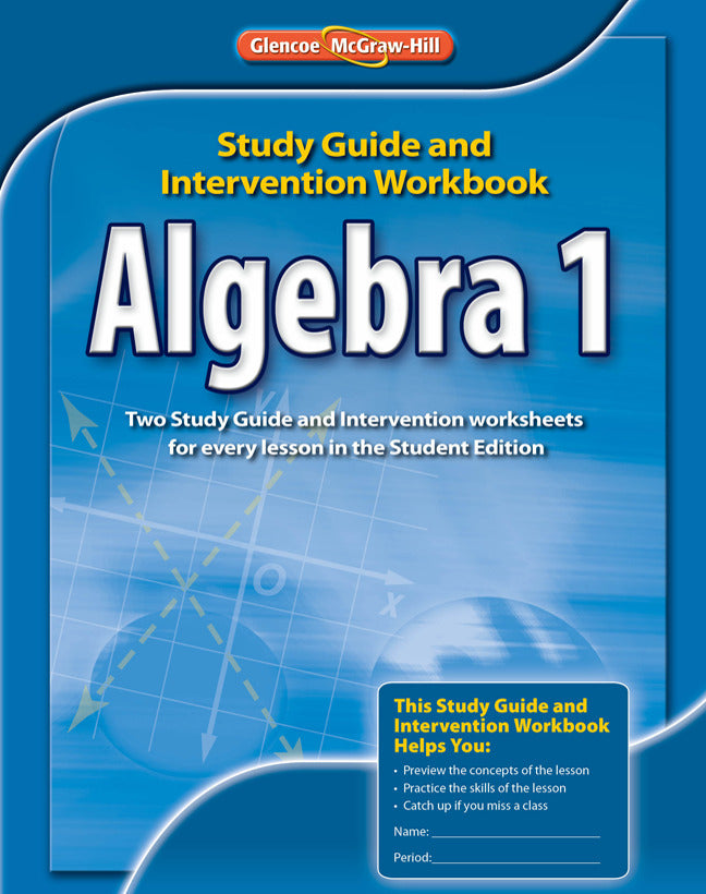 Algebra 1 Study Guide & Intervention Workbook 2e